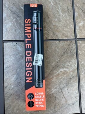 Simple Design C10 Black Selfie Stick Tripod - Unbranded